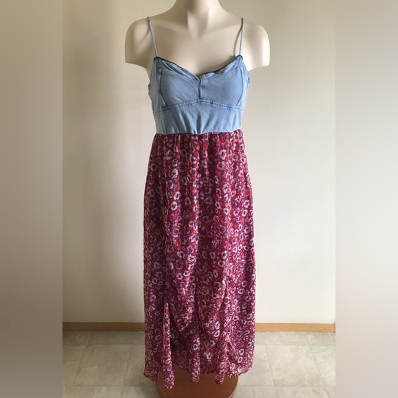 Billabong Dresses & Skirts - Billabong Designers Closet Into The Tide Maxi Tank Dress Prairie Floral Two Tone